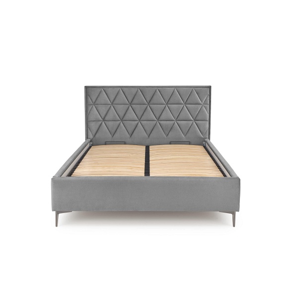 Łóżko MODULO W5 160 - wezgłowie popiel tap. Monolith 85 - Halmar