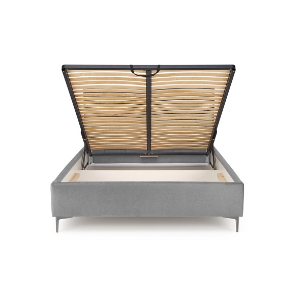 Łóżko MODULO W5 160 - wezgłowie popiel tap. Monolith 85 - Halmar