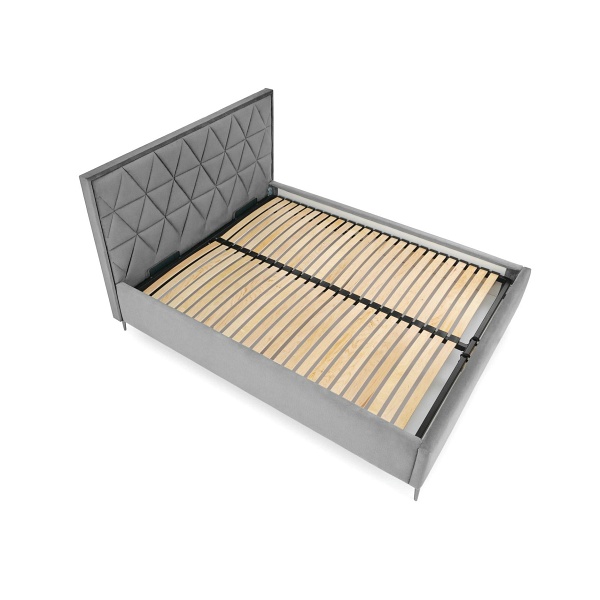 Łóżko MODULO W5 160 - wezgłowie popiel tap. Monolith 85 - Halmar