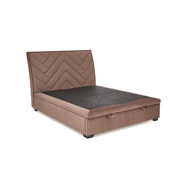 Łóżko CONTINENTAL 1 160 - beżowy tap. Monolith 09 - Halmar