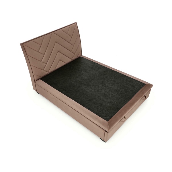 Łóżko CONTINENTAL 1 160 - beżowy tap. Monolith 09 - Halmar