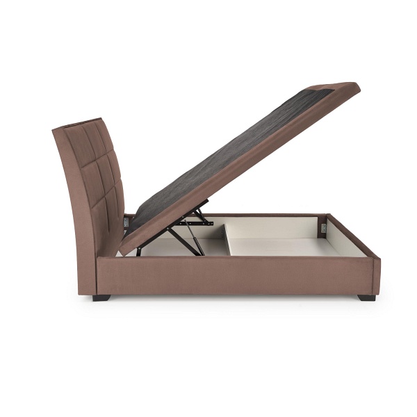 Łóżko CONTINENTAL 2 160 - beżowy tap. Monolith 09 - Halmar