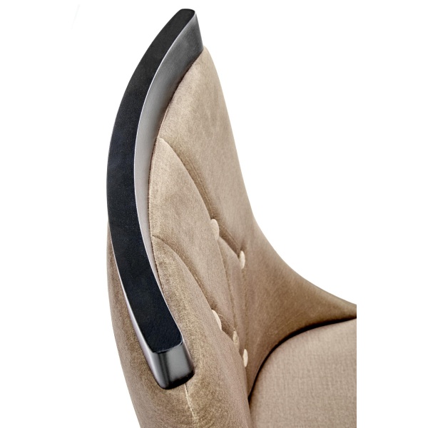 Krzesło ROYAL czarny / tap: MONOLITH 09 - Halmar