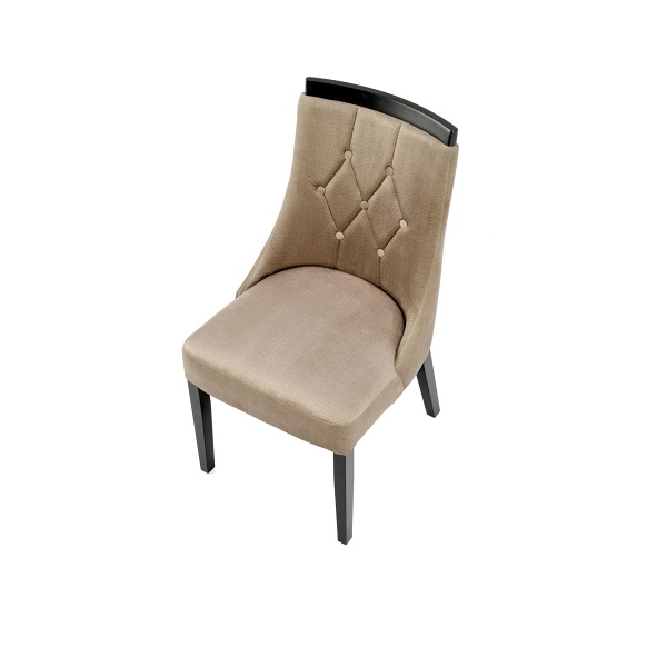 Krzesło ROYAL czarny / tap: MONOLITH 09 - Halmar