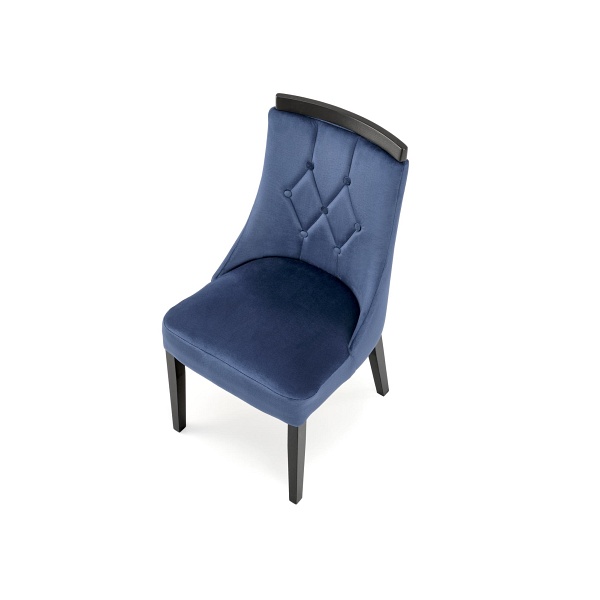 Krzesło ROYAL czarny / tap: MONOLITH 77 - Halmar