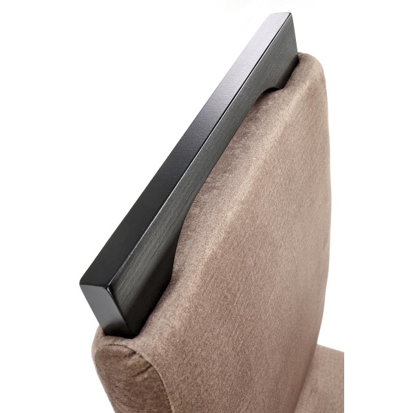 Krzesło CLARION 2 czarny / tap: MONOLITH 09 - Halmar