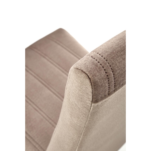 Krzesło DIEGO 2 czarny / tap. velvet pikowany Pasy - MONOLITH 09 - Halmar