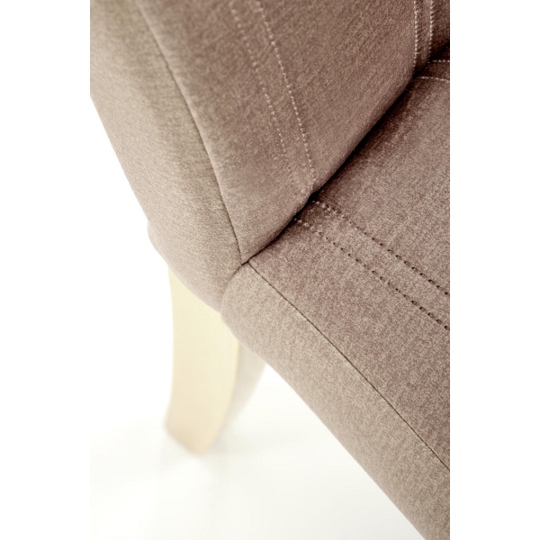 Krzesło DIEGO 3 dąb miodowy / tap. velvet pikowany Pasy - MONOLITH 09 - Halmar