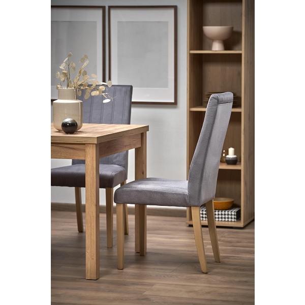 Stół TIAGO KWADRAT rozkładany 90-125/90 blat: dąb craft, nogi: dąb craft - Halmar