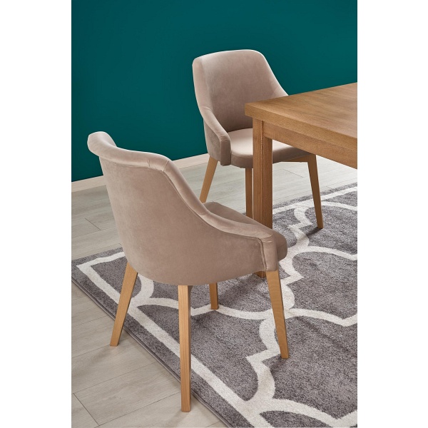 Stół TIAGO 2 rozkładany 140-220/80 blat: dąb craft, nogi: dąb craft - Halmar