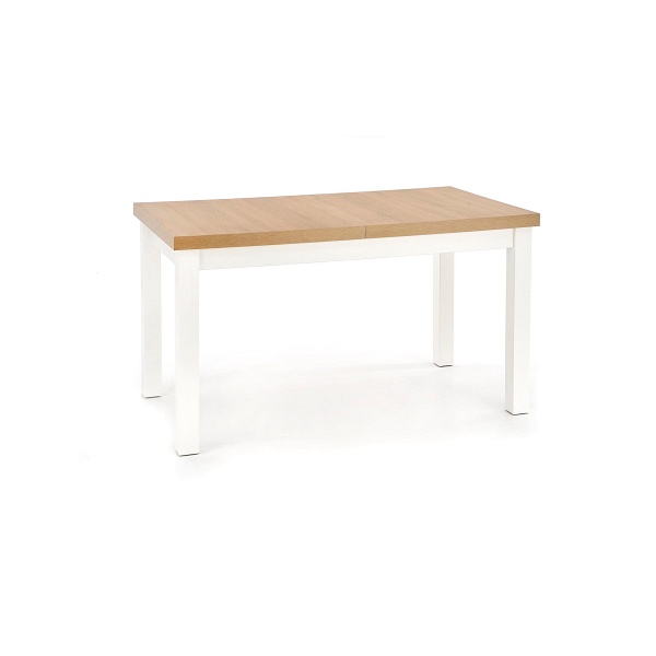 Stół TIAGO 2 rozkładany 140-220/80 blat: dąb craft, nogi: biały - Halmar