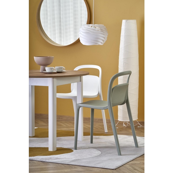 Stół RINGO kolor blat dąb craft, nogi - biały - Halmar