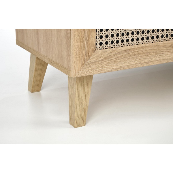 Komoda BORNEO KM-1 dąb artisan/czarny - Halmar