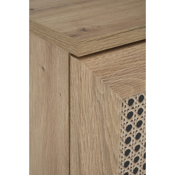 Komoda BORNEO KM-2 dąb artisan/czarny - Halmar