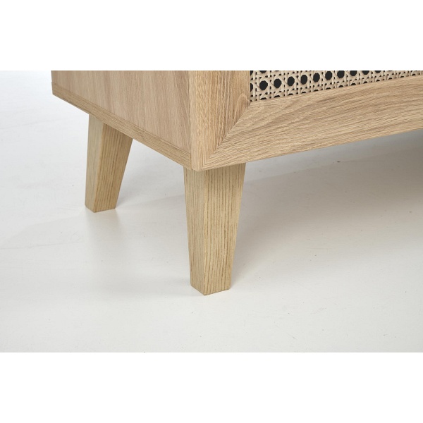 Komoda BORNEO KM-2 dąb artisan/czarny - Halmar