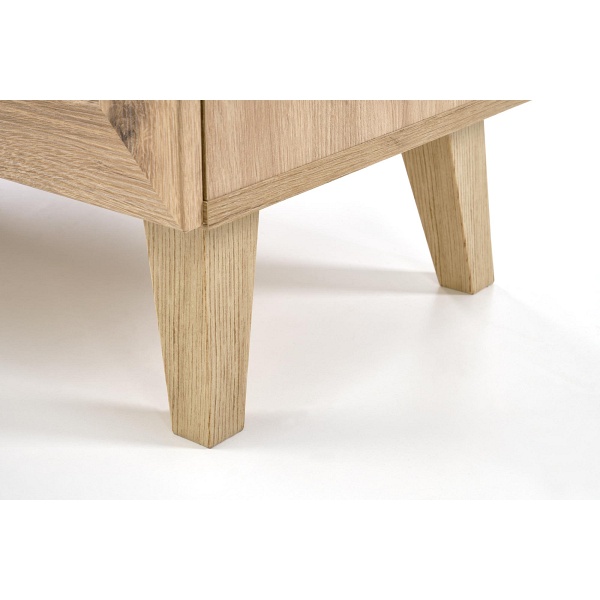 Komoda BORNEO KM-2 dąb artisan/czarny - Halmar