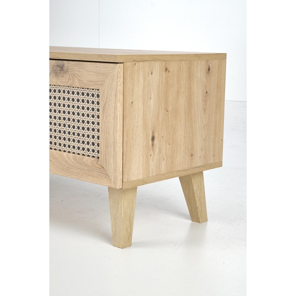 Stolik BORNEO RTV-1 RTV dąb artisan/czarny - Halmar