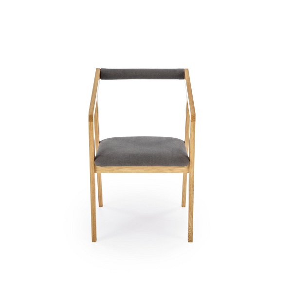 Krzesło AZUL 2 dąb naturalny / tap. popiel - Halmar