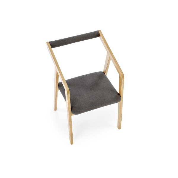 Krzesło AZUL 2 dąb naturalny / tap. popiel - Halmar