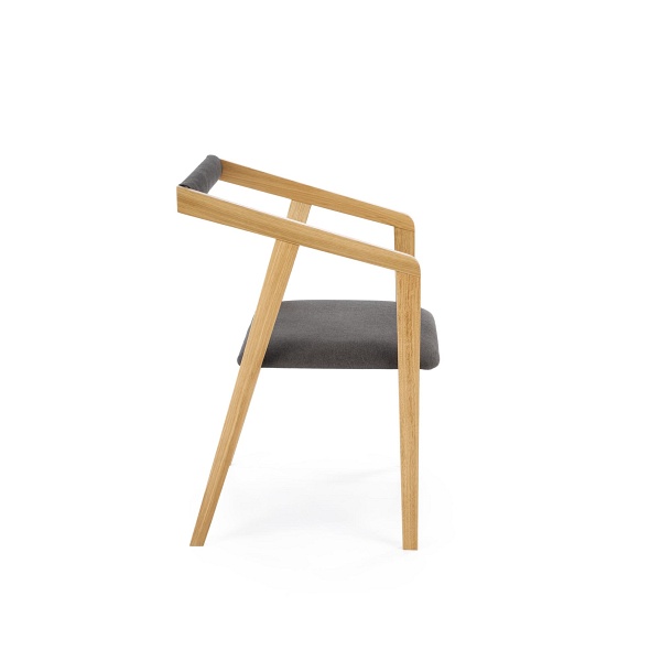 Krzesło AZUL 2 dąb naturalny / tap. popiel - Halmar