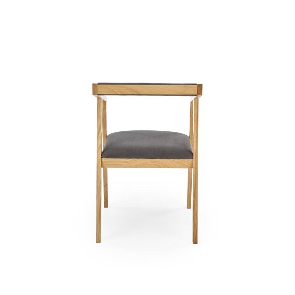 Krzesło AZUL 2 dąb naturalny / tap. popiel - Halmar