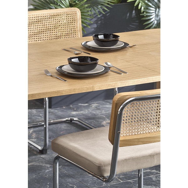 Stół ELEFANTE PROSTOKĄT rozkładany 160-240/100 dąb naturalny - Halmar