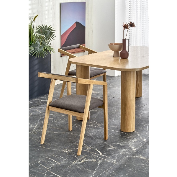 Stół ELEFANTE PROSTOKĄT rozkładany 160-240/100 dąb naturalny - Halmar