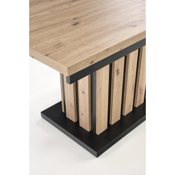 Ława BARETTI dąb artisan/czarny - Halmar