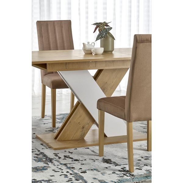 Stół XARELTO rozkładany dąb lancelot - biały - Halmar