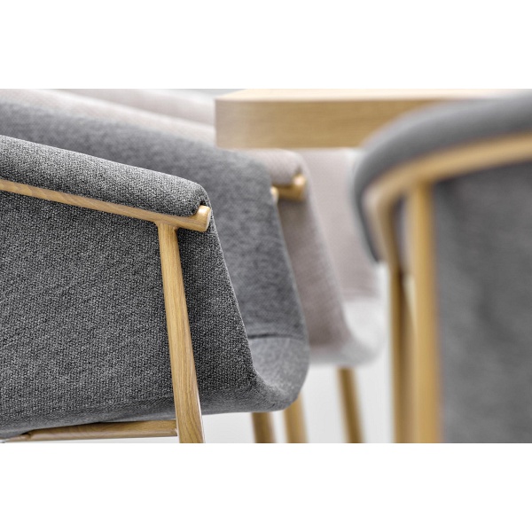 Stół PERONI rozkładany dąb złoty - biały - Halmar