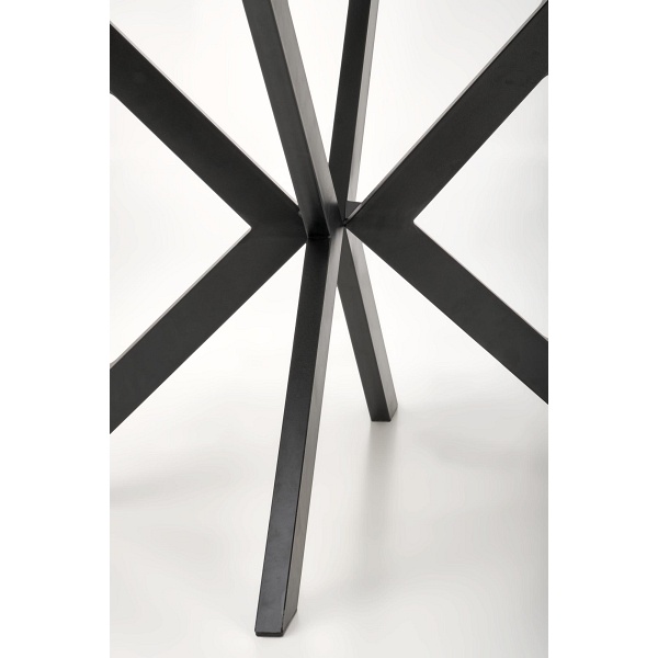 Stół PERONI rozkładany biały marmur - czarny - Halmar