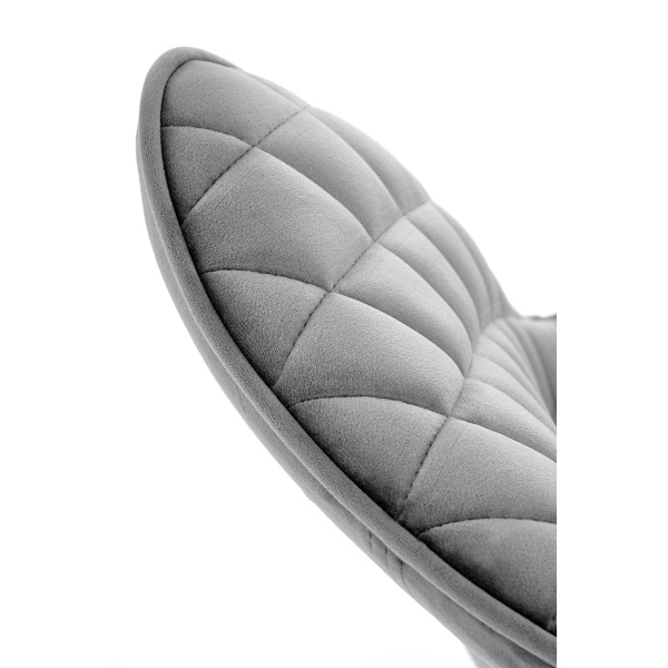 Krzesło K520 nogi - czarne, siedzisko - ciemny popiel - Halmar