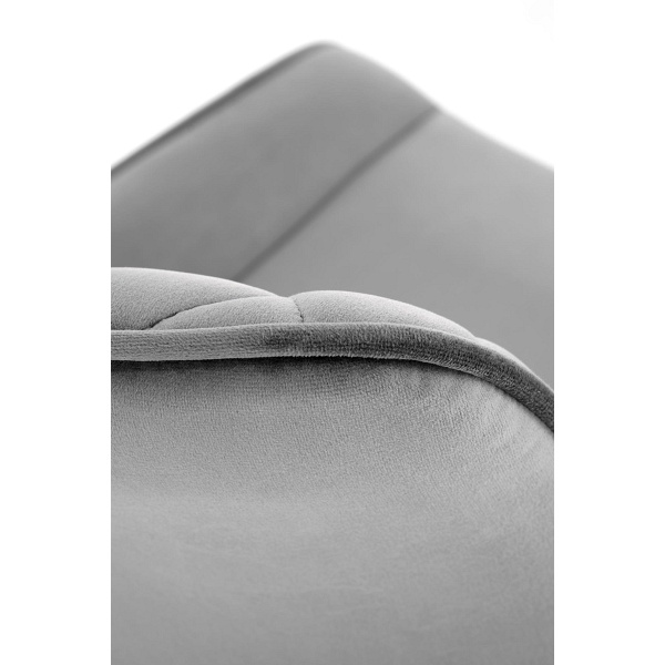 Krzesło K520 nogi - czarne, siedzisko - ciemny popiel - Halmar