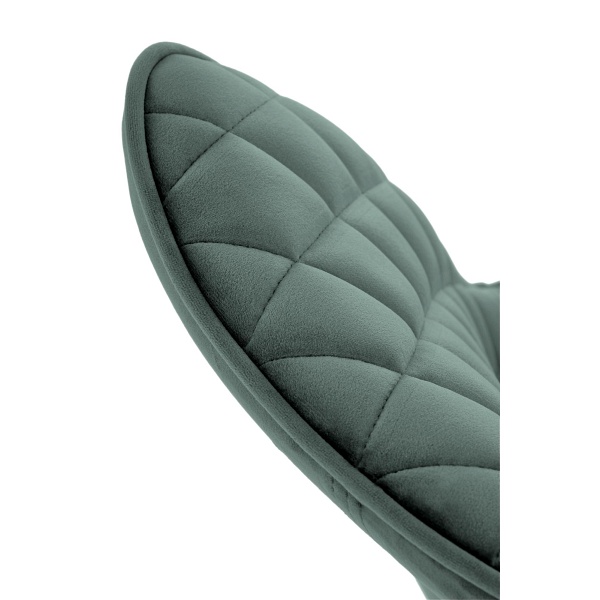 Krzesło K520 nogi - czarne, siedzisko - ciemny zielony - Halmar