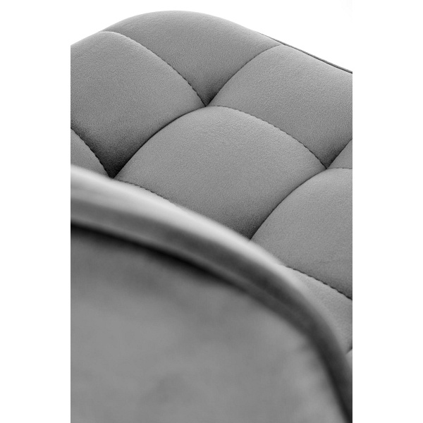 Hoker H120 nogi - złote, siedzisko - ciemny popiel - Halmar