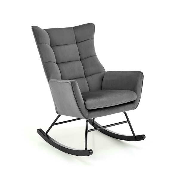 Fotel BAZALTO bujany popiel - Halmar