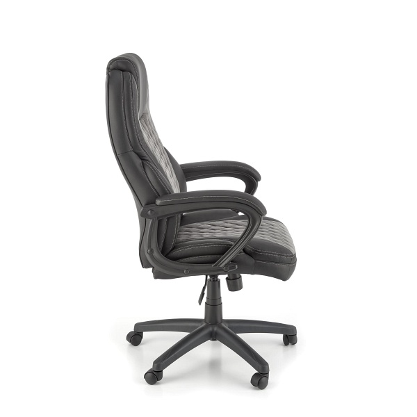 Fotel GANDALF gabinetowy czarny / popielaty - Halmar