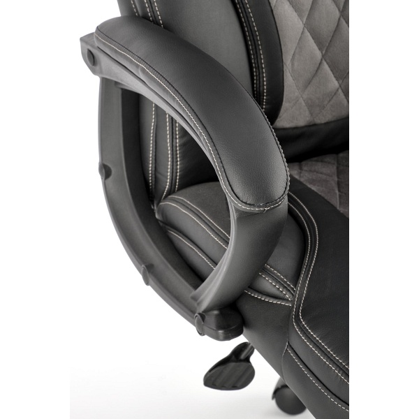 Fotel GANDALF gabinetowy czarny / popielaty - Halmar