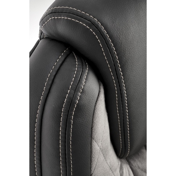 Fotel GANDALF gabinetowy czarny / popielaty - Halmar