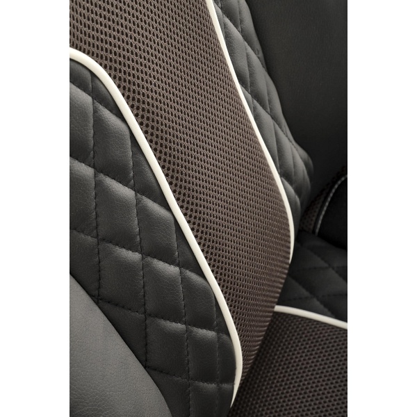 Fotel HAMLET gabinetowy czarny / popielaty - Halmar