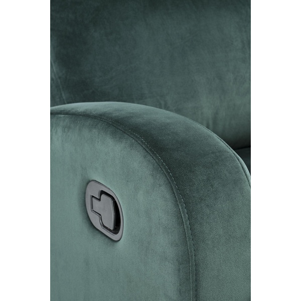 Fotel WONDER rozkładany z funkcją kołyski, ciemno zielony - Halmar