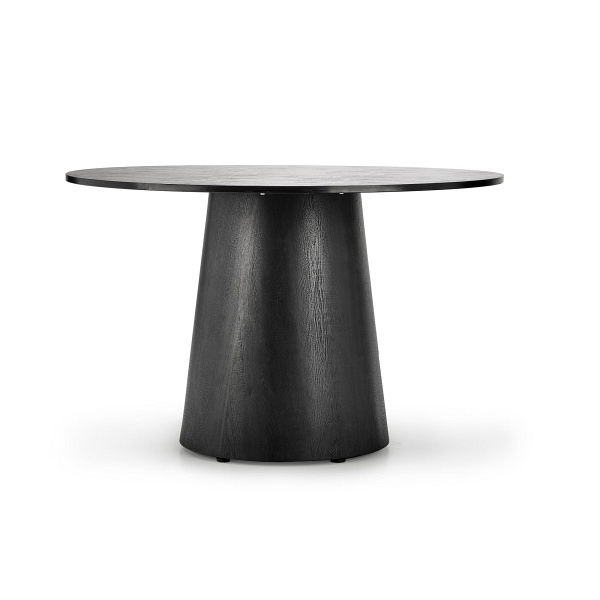 Stół GINTER okrągły, czarny - Halmar