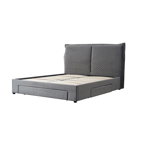 Łóżko BECKY 160, jasny popielaty - Halmar