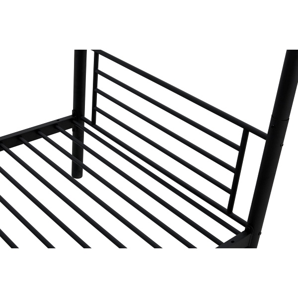 Łóżko BUNKY piętrowe / opcja dwóch łóżek pojedynczych 90, czarny - Halmar