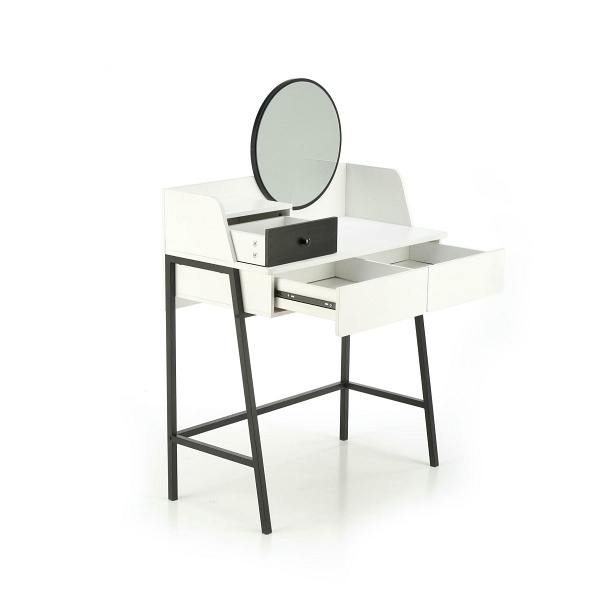 AGNES konsolka biały / czarny - Halmar