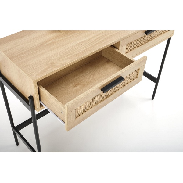 CARMEN konsolka naturalny / czarny - Halmar