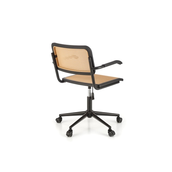 Fotel INCAS gabinetowy brązowy / czarny - Halmar