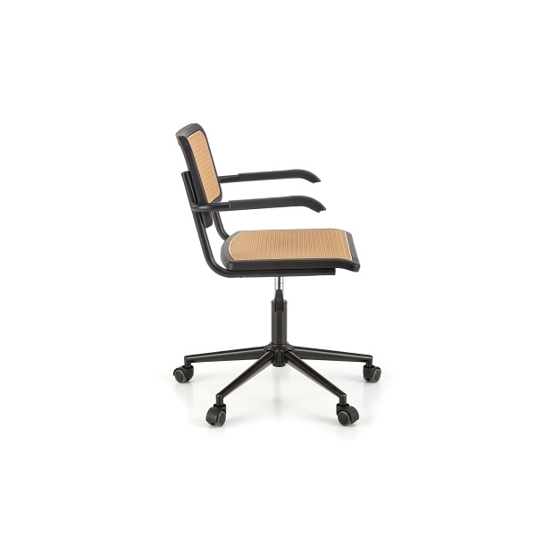 Fotel INCAS gabinetowy brązowy / czarny - Halmar