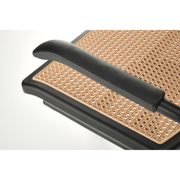 Fotel INCAS gabinetowy brązowy / czarny - Halmar