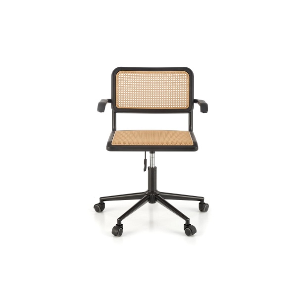 Fotel INCAS gabinetowy brązowy / czarny - Halmar